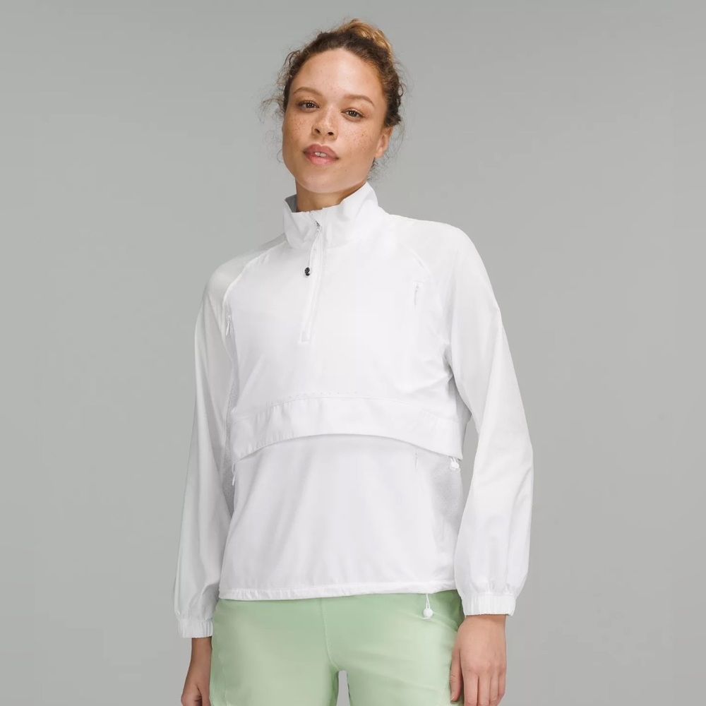 Lululemon Stretch Ripstop Run 1/2 Zip (White)